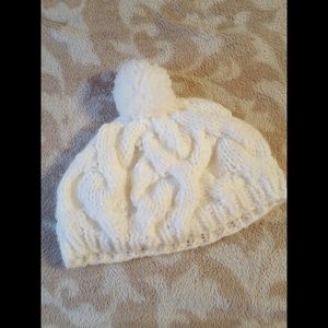 Women's White "Beanie" Hat